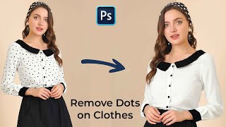 Easy Texture Removal on Clothes in Photoshop Tutorial #photoediting #photoshop #tutorial