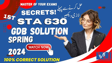 STA630 GDB Solution_Sta630 GDB Spring 2024| STA 630 GDB SPRING 2024