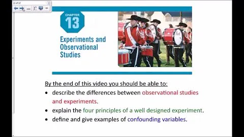 Ch 13 Experiments and Observational Studies 2016