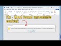 Fix "Word Found Unreadable Content" & "Experienced an Error Trying to Open the File" Error