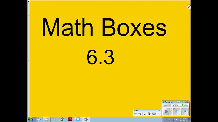 Math Boxes 6 3