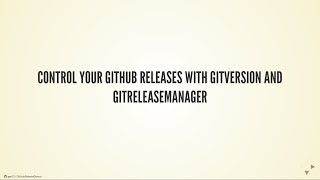 Control your GitHub releases with GitVersion and GitReleaseManager
