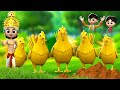 पाँच विशाल सुनहरी मुर्गियाँ 5 Giant Golden Hens Story | Hindi Kahaniya Comedy Moral Stories JOJO TV