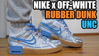 rubber dunk x off white resell