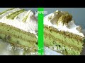 【HARBS グリーンティームース】サイズそのまま作ってみました。Big サイズ24cm 10~12人分　失敗は許されないFirst take！　Matcha green tea mousse