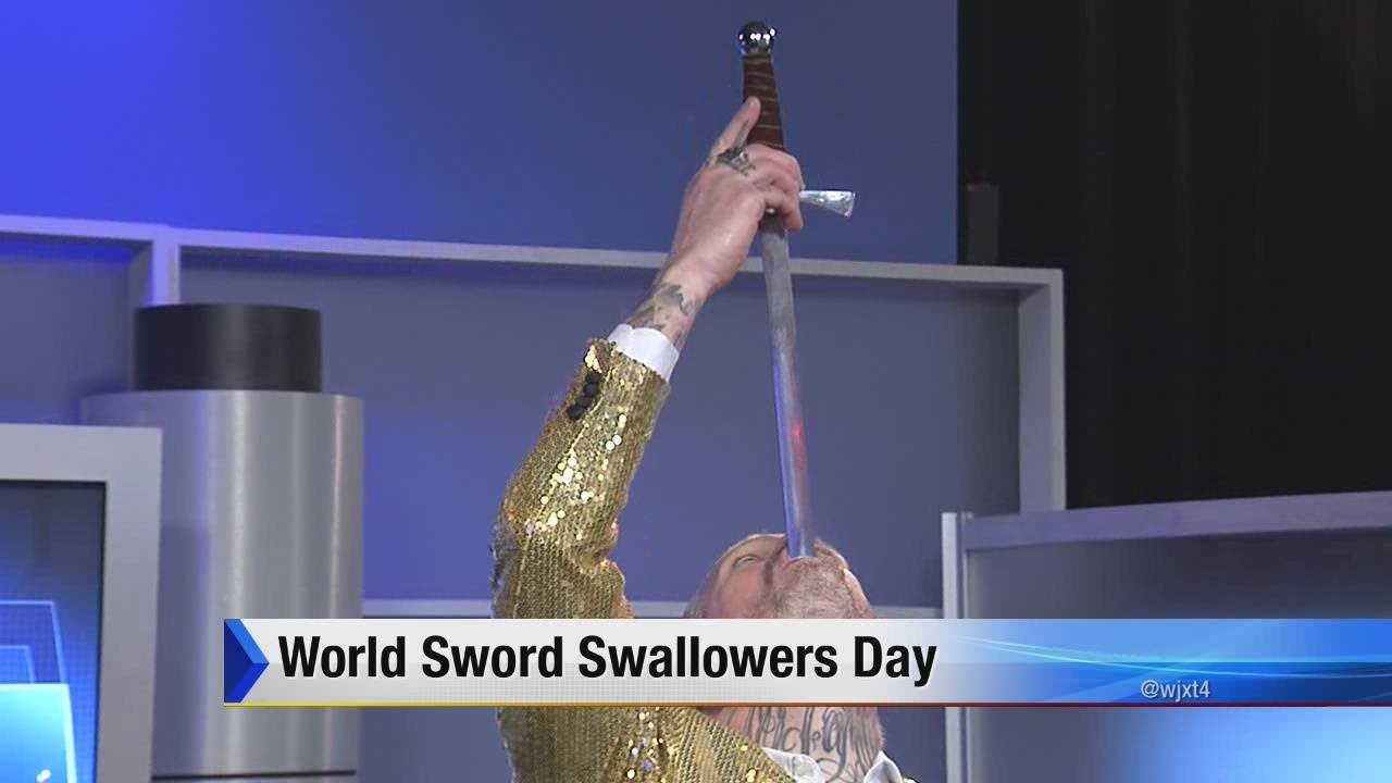 World sword swallowers day
