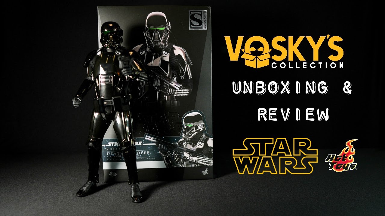 Hot Toys Death Trooper Black Chrome Version Star Wars Unboxing & Review