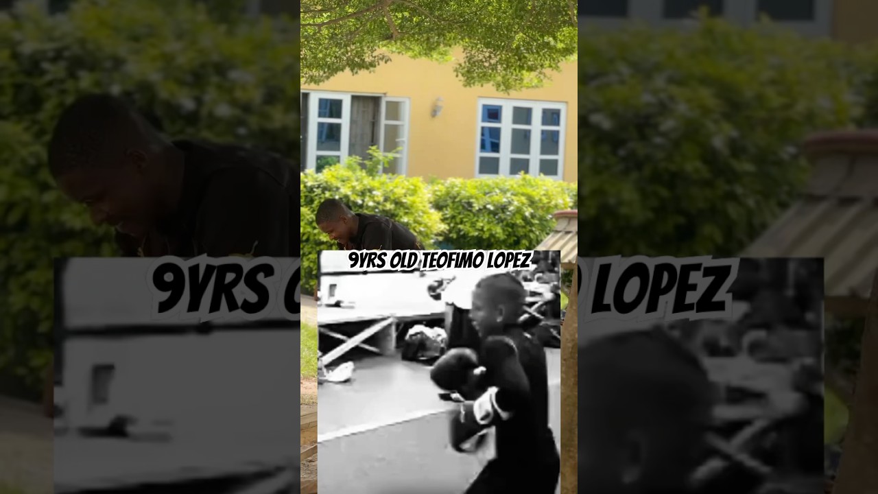 Archival video: how 9-year-old Lopez took his first steps in boxing 