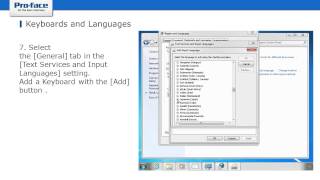 Pro-face SP5000 - Change the display language (English)