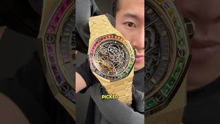 A Rainbow Royal Oak Audemars Piguet Royal Oak Openworked 15412Ba Frosted Rainbow Bezel