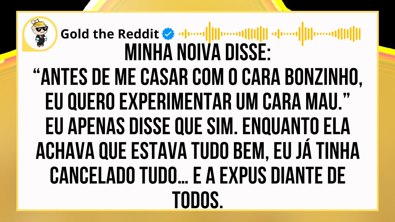 Minha noiva pediu uma ‘última experiência’ antes do casamento… com um cara mau...