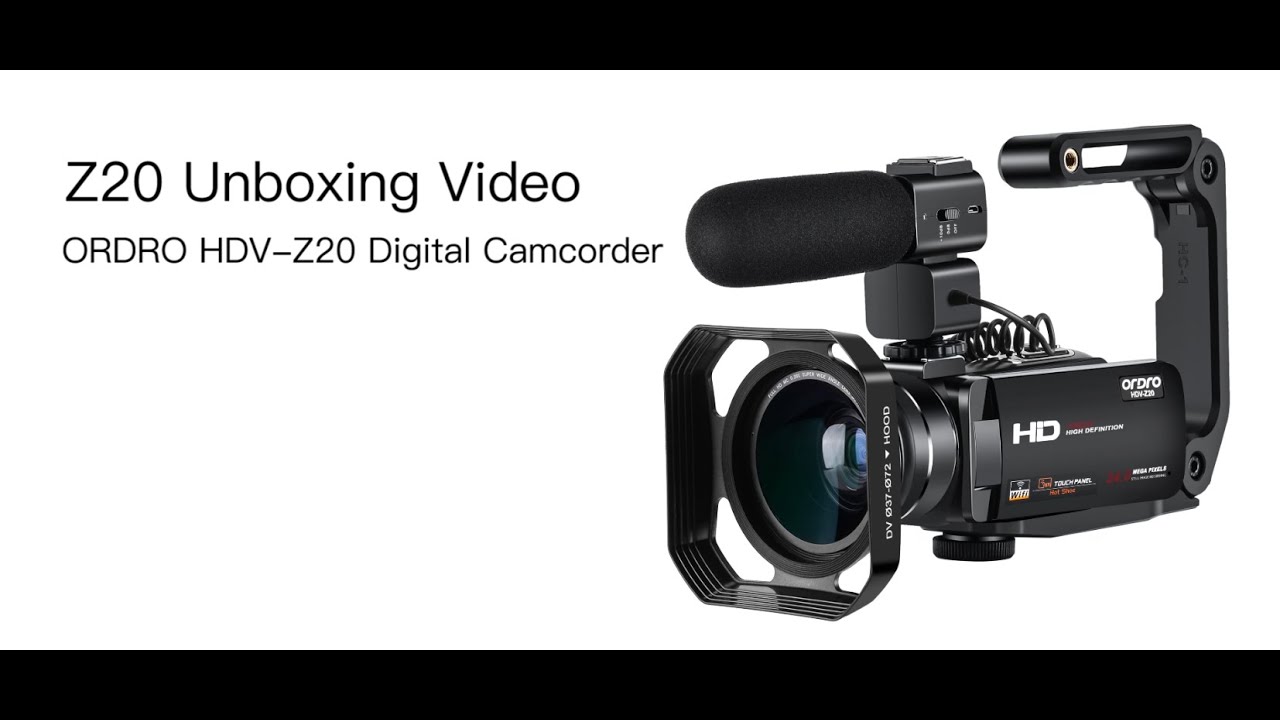 Unboxing | ORDRO Z20 Video Camera Suit With 4 Acceseries