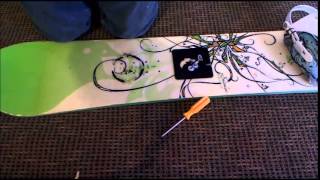 How to install snowboard bindings (rough draft)