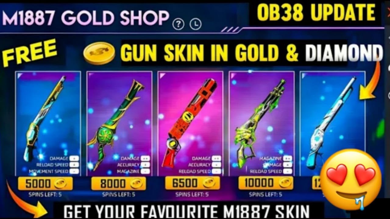 Free Fire Gold Draw Event Return Malayalam || Legendary Gun Skin😍 ...