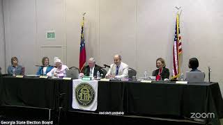 Georgia State Election Board:  June 4, 2026