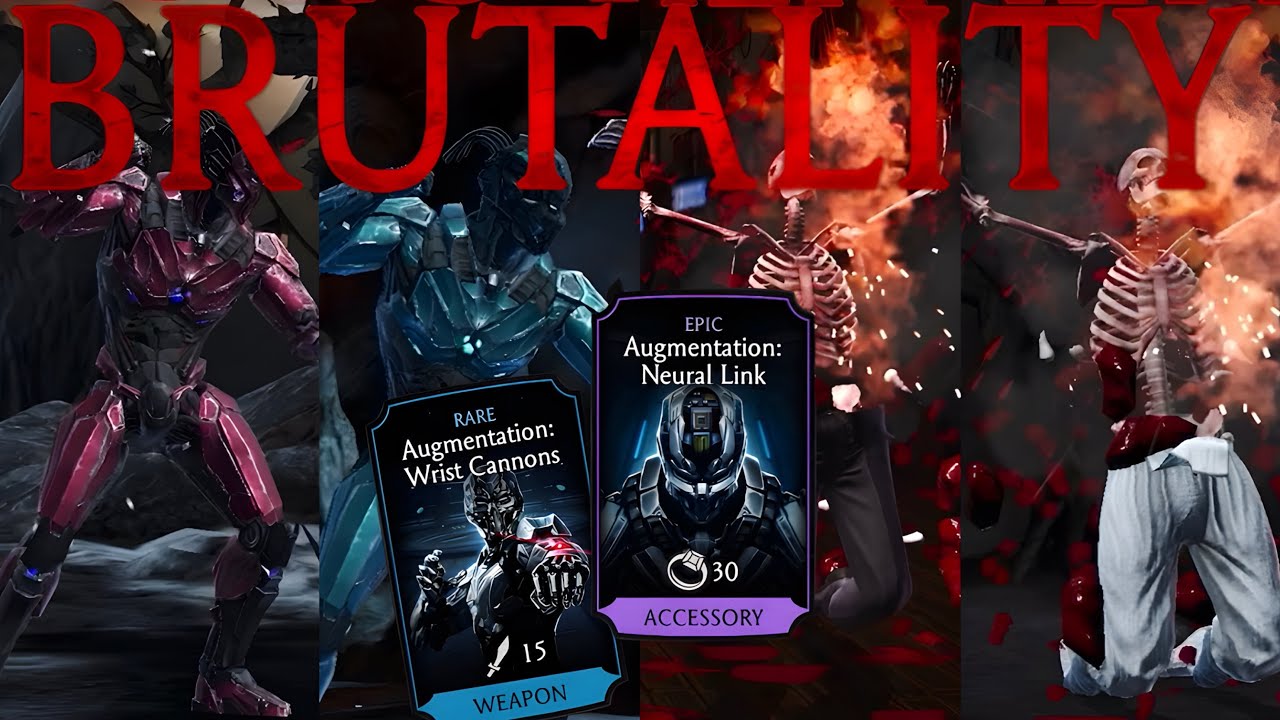 Ascended Characters Triborg Brutality In Mortal Kombat Mobile | Cyrax, Smoke, Sektor & Sub-Zero