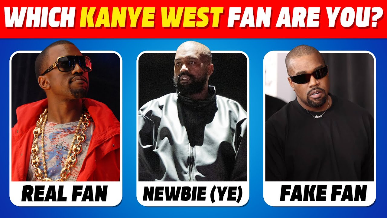 Which Kanye West Fan are you? 🎶 Mega Quiz  🎸 Music Quiz | Kanye West Songs Quiz 2025 | Ye Quiz