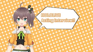 Hololive Acting Interview (Natsuiro Matsuri)