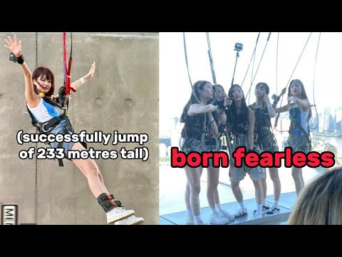 LE SSERAFIM doing a bungee jump at the 2nd highest bungee jump in the world