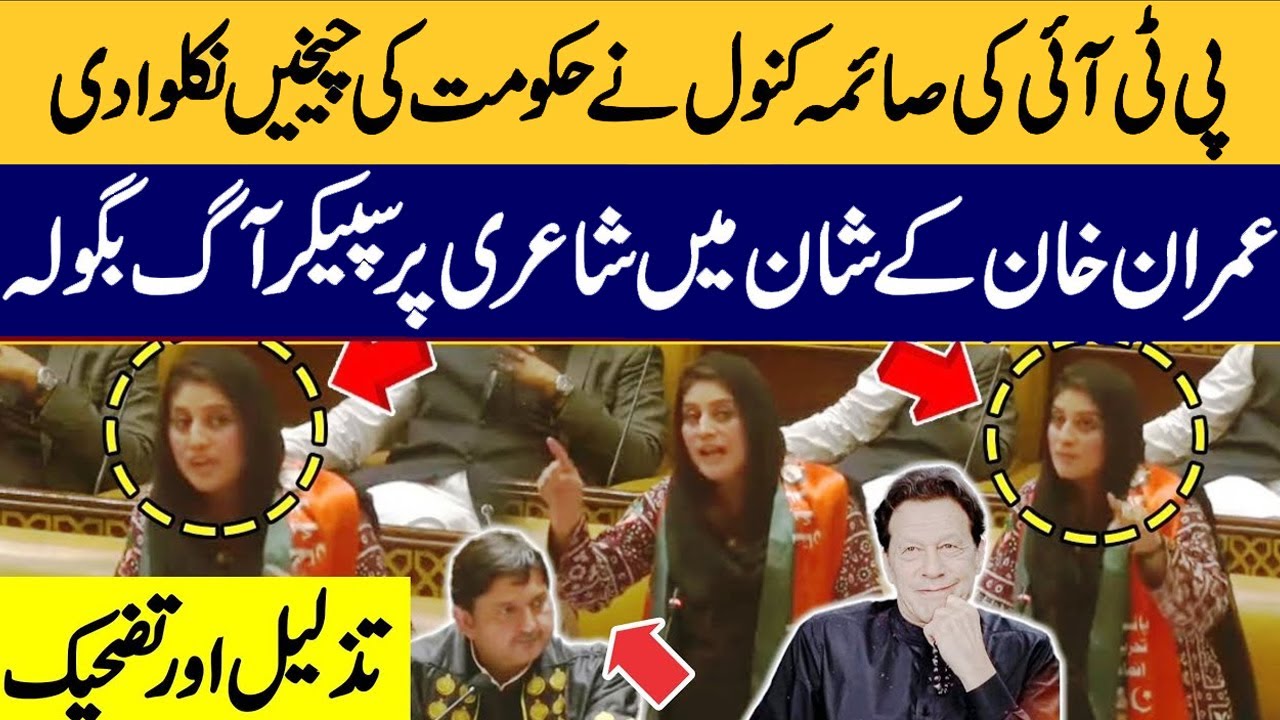 PTI's Saima Kanwal Blasting Speech in Presence of Maryam Nawaz | PTI Women MPA Reads
