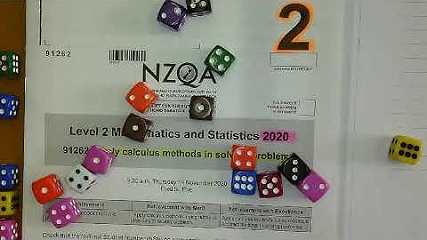 NCEA Level 2 Calculus 2020 Exam Question 1