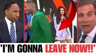 Ryan Clark WALKS OUT Mid-Show As Stephen A Talks About Belichick YOUNG Girlfriend, Molly Super Quiet