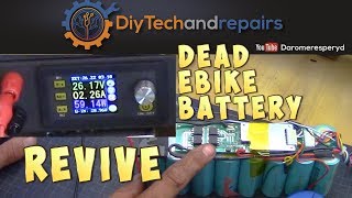 Revive dead ebike or lawn mover batteries