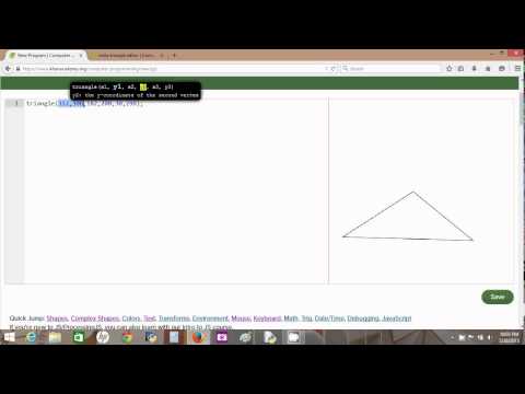 how to draw a triangle