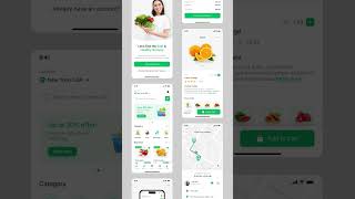 Grocery Delivery App Figma UI Kit | Super Market App | Figma UI Kit | Delivery App | App UI Design
