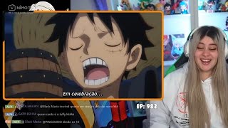 Mariana Alpha - Reagindo Luffy Cantando Em Wano One Piece - Ep 982