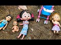 For kid | Niloya, Barbie Ken, Masha, Little Baby played in the mud, Baby bath videos, fun kid video