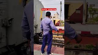 Train coupling Indian Railway #railway #train #travel #couplings #locopailet #locomotives