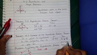 HFA Geometry 5-2: Perpendicular and Angle Bisectors Pt 1 Net Worth