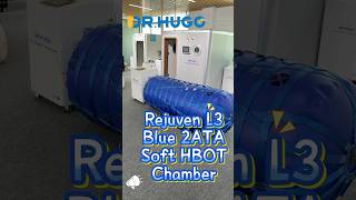 Rejuven L3 Blue Color 2ATA Soft HBOT Hyperbaric Oxygen Chamber &amp; Inside Chamber view