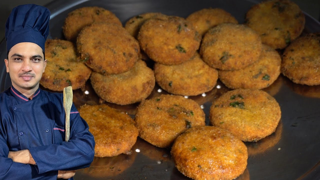 Bakery Style Aloo Cutlet Recipe|Chicken Kabab Recipe|Chef M Afzal|Easy snacks|