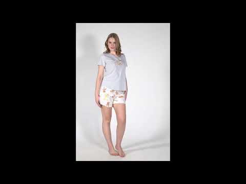 Купить Хлопковый комплект из футболки и шорт VIENETTA 3101168377 в Украина в Lingerie.ua - Одяг для дому та відпочинку, Видео 1
