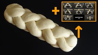 How to Braid Perfect 4-Strand Challah in four simple steps + Step-by-Step image Guide