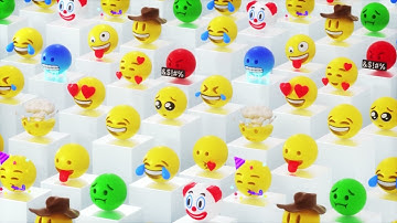 3D Emojis Backdrop😍 4K