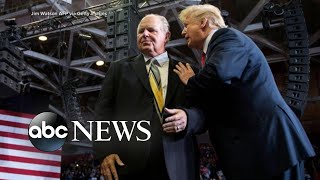 Trump breaks his silence after Rush Limbaugh’s death