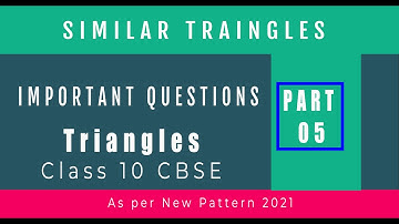 Similarity of Triangles 👀 REVISION 👈 Part 05 // Class 10 maths // CBSE Exam 2021