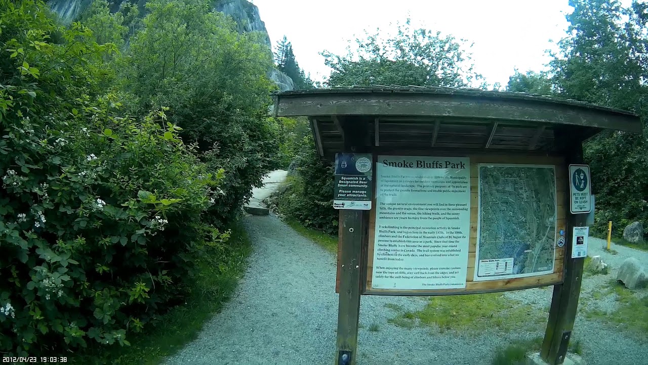 Smoke Bluffs Park Trail Map and Head