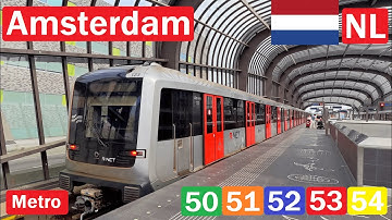 🇳🇱 AMSTERDAM METRO | Amsterdamse metro 2025 【4K】