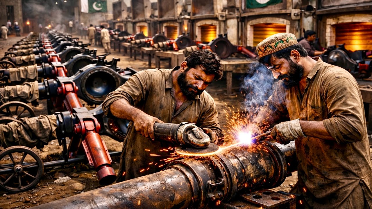 Pakistani Mechanics Making Rear Axle Arms | Full Manufacturing Process