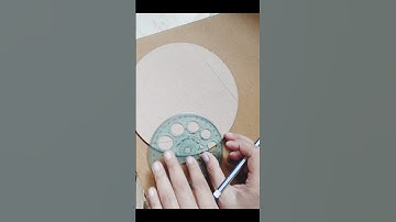 How to find centre of circle mdf for lippan art#lippan art