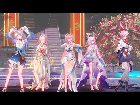 Honkai × Wuthering Waves｜キミとルララ｜Aemeath × March 7th × Evanescia × Elysia × Cyrene #MMD