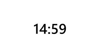 Timer for 14 minutes and 59 seconds