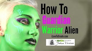 How to Guardian Warrior Alien face paint