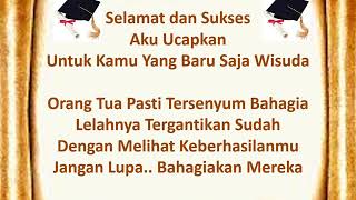 #WISUDA #SELAMATWISUDA #SELAMATHARIWISUDA VIDEO UCAPAN WISUDA SEDIH #AYAH #IBU #ORANGTUA #WA #IG