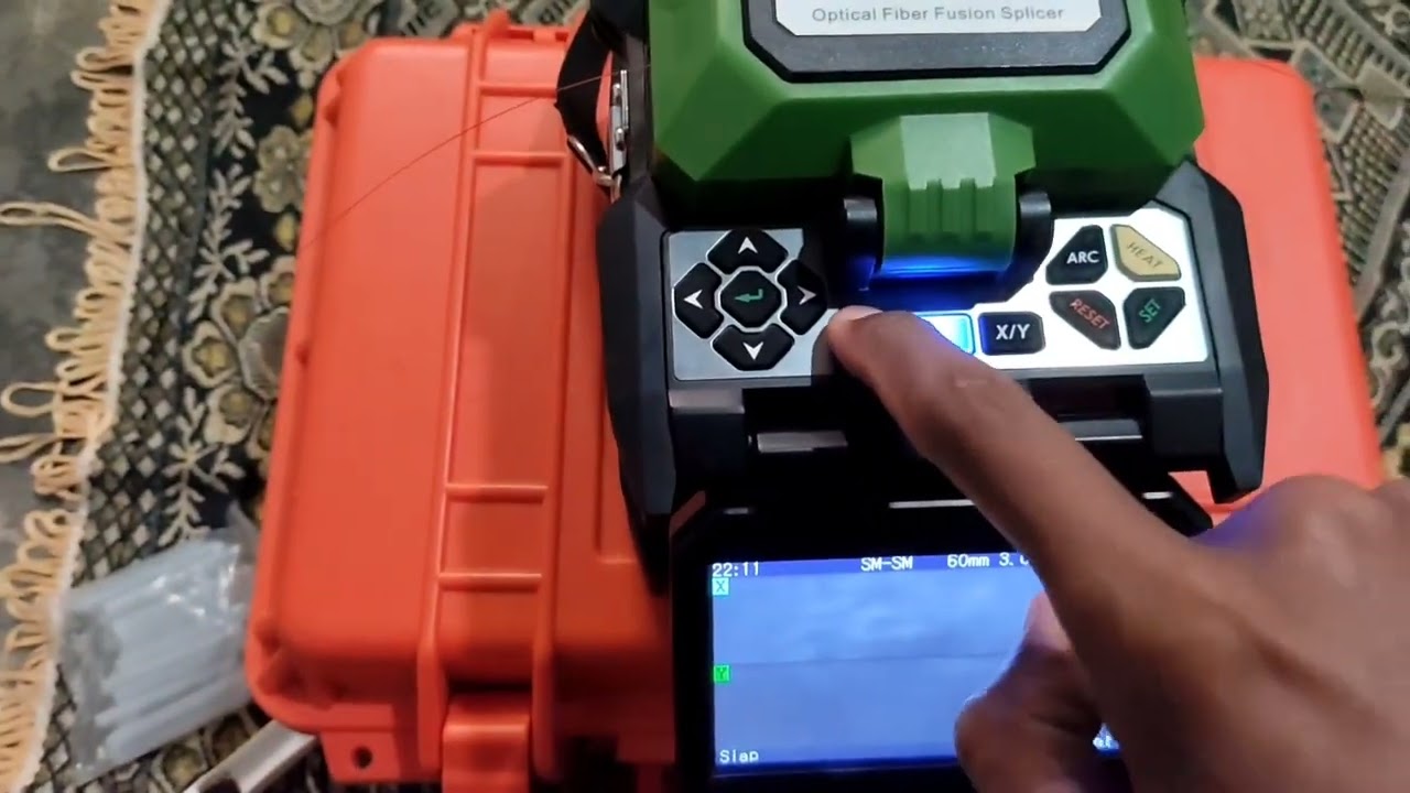 Atur peleburan SET manual di splicer joinwit JW-4106S