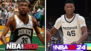 Winning A Game Using The Youngest Player in EVERY NBA 2K!